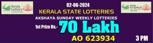 akshaya lottery result